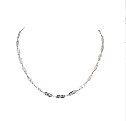 Givenchy Silver Logo Plate Necklace - Clairely Amazing