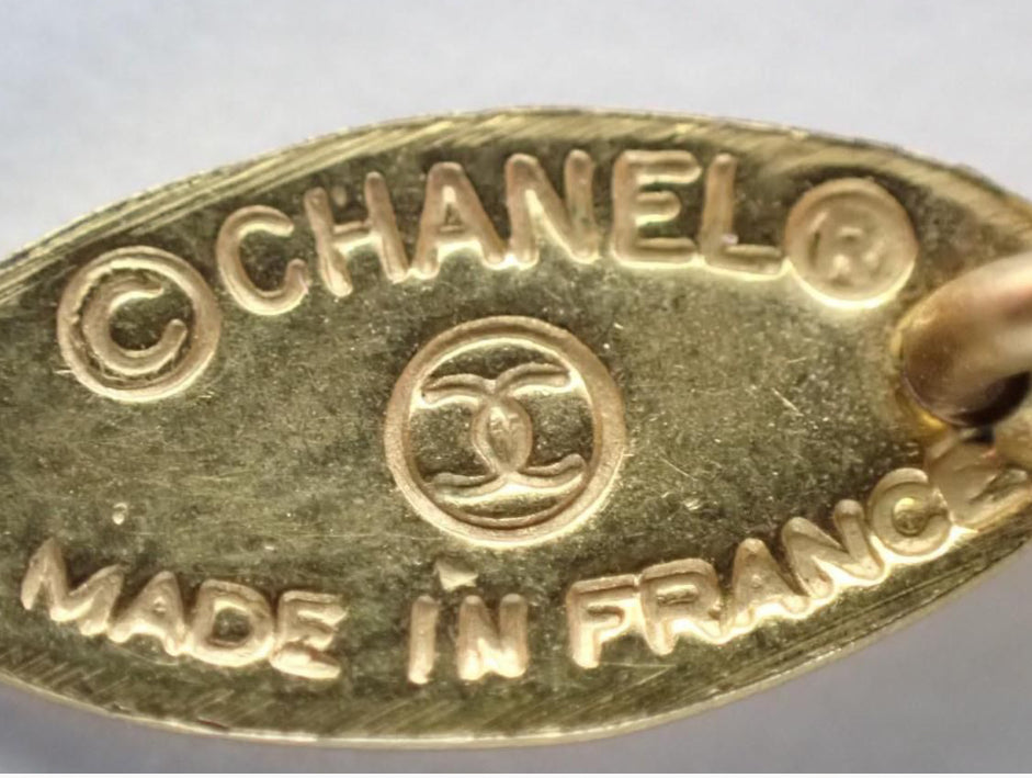 Chanel Gold Plated Diamond Necklace with Coco Mark - Clairely Amazing