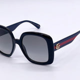 Gucci Women's Black-Blue/Grey Gradient Lenses Sunglasses - Clairely Amazing