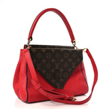 LOUIS VUITTON 
Grained Calfskin Monogram Double V Rubis - Clairely Amazing