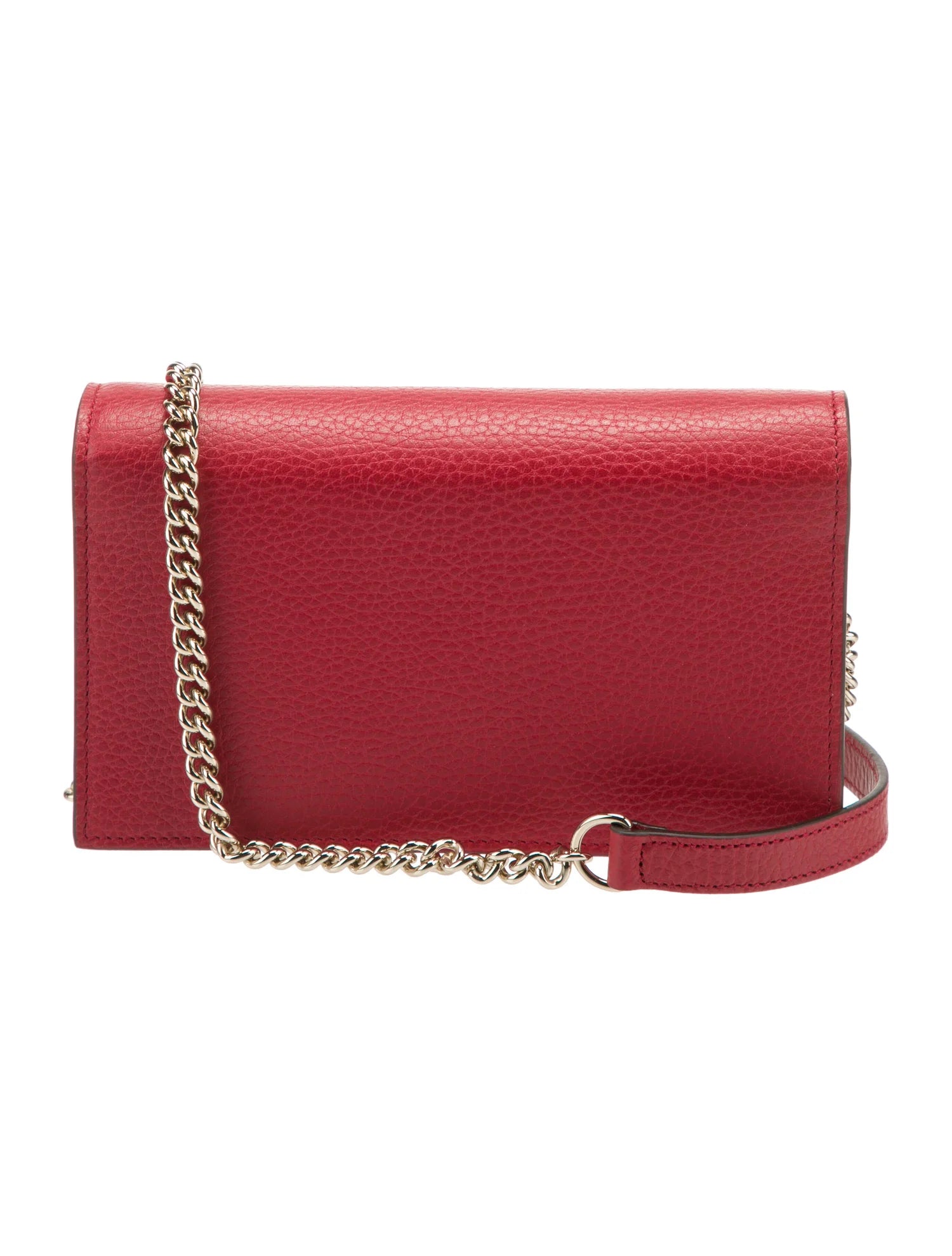 Gucci Red Leather Interlocking GG Crossbody - Clairely Amazing
