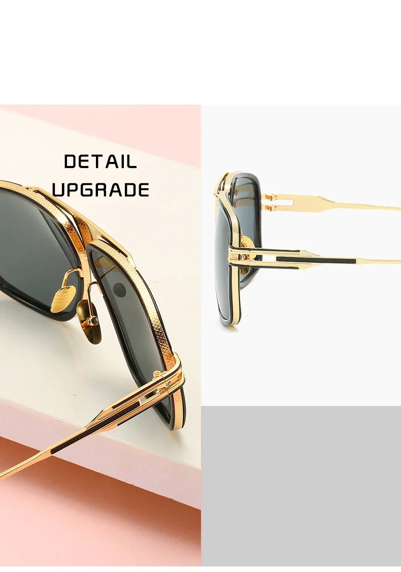 Retro metal sunglasses