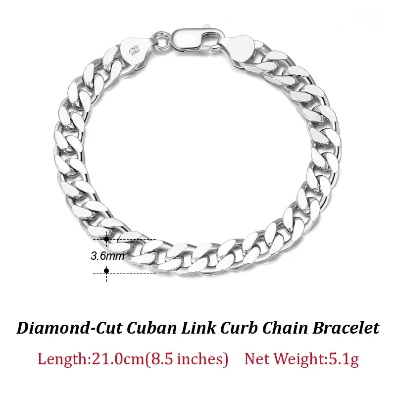 Italian Silver Cuban Bracelet