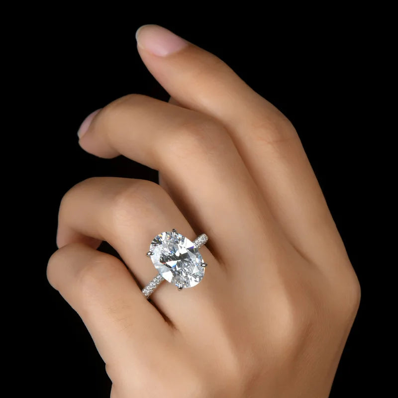 Solitaire Oval Diamond Ring