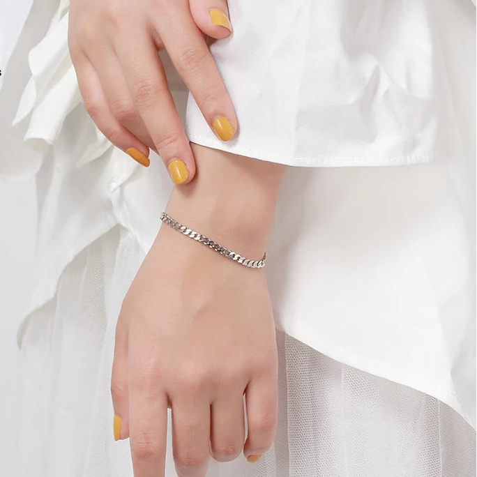 Italian Silver Cuban Bracelet