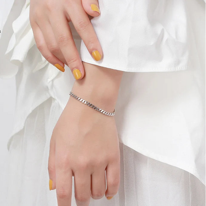 Italian Silver Cuban Bracelet