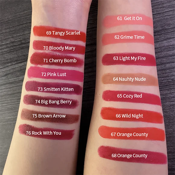 CHARMACY 16-Color Waterproof Velvet Lipstick