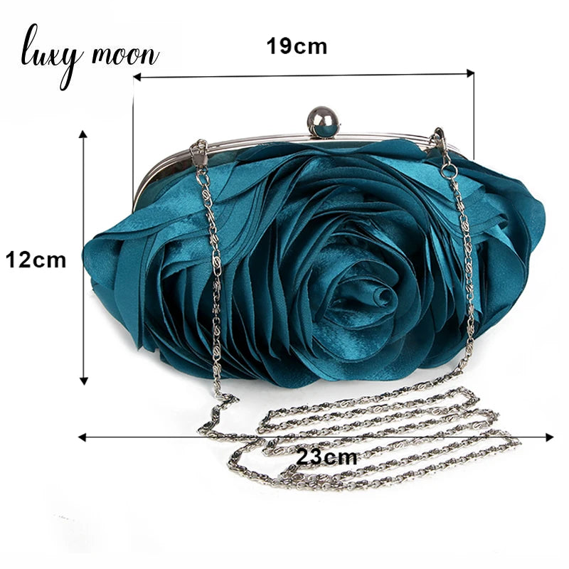 Floral Evening Clutch Bag