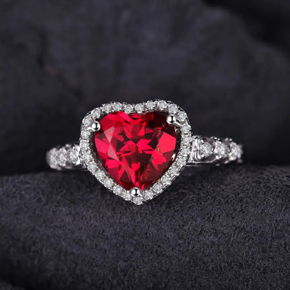 Ruby Heart Ring
