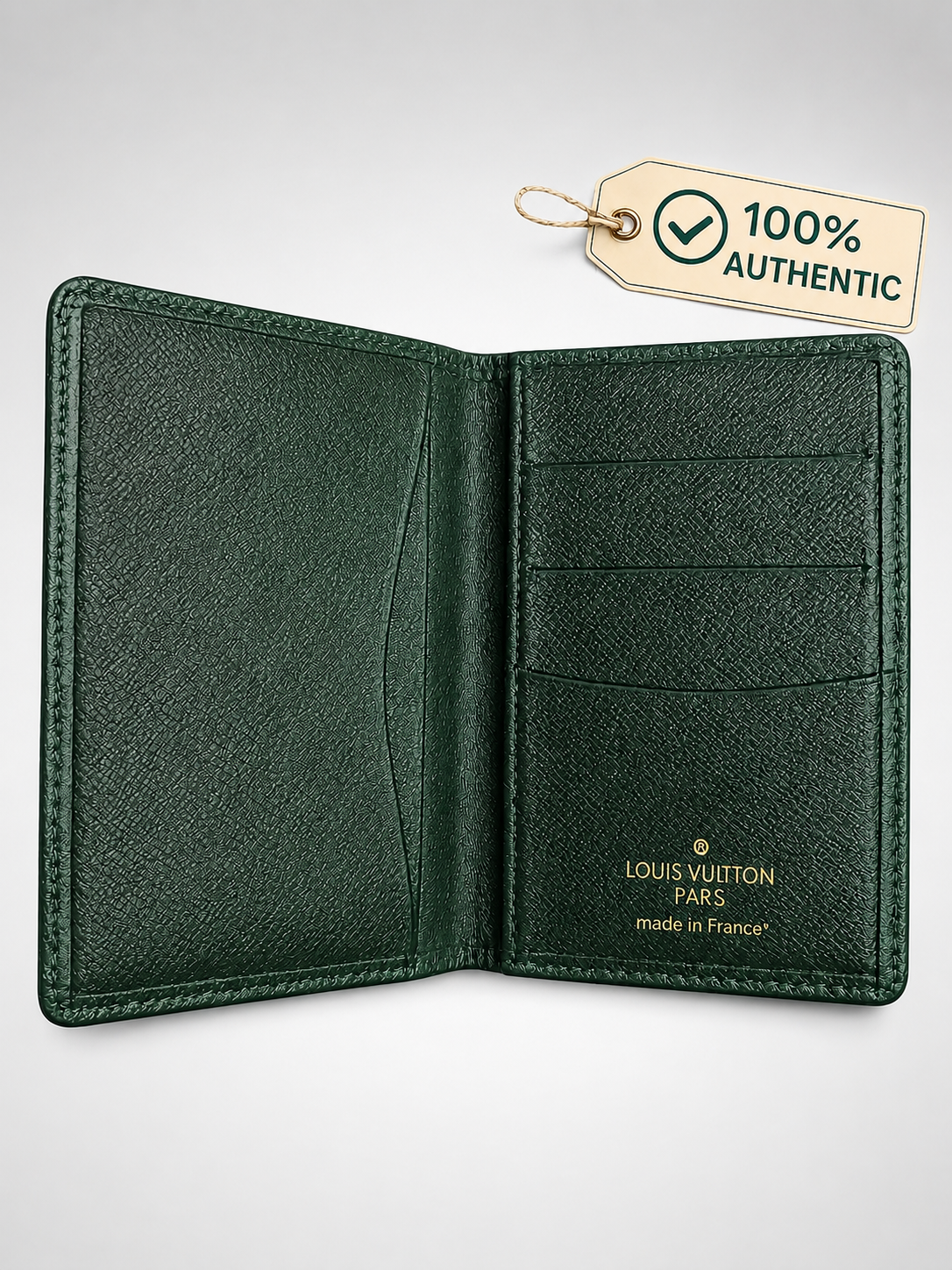 Authentic Louis Vuitton Hunter Green Card Holder – Preowned