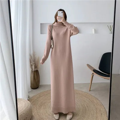 Extra Long Sweater Dress