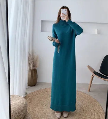 Extra Long Sweater Dress