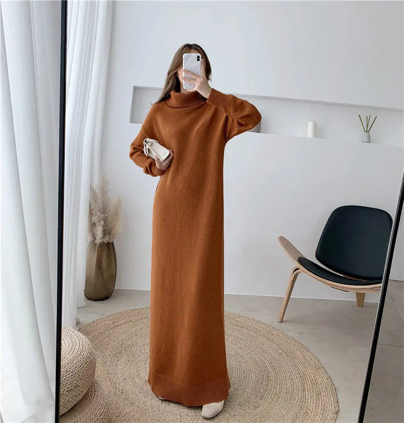 Extra Long Sweater Dress
