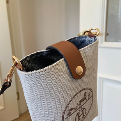 Hermès Style GWP Phone Holder Crossbody Bag – Canvas Mini Essentials Bag