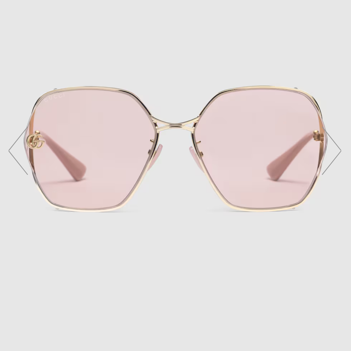 Gucci Gold Pink Sunglasses - Clairely Amazing