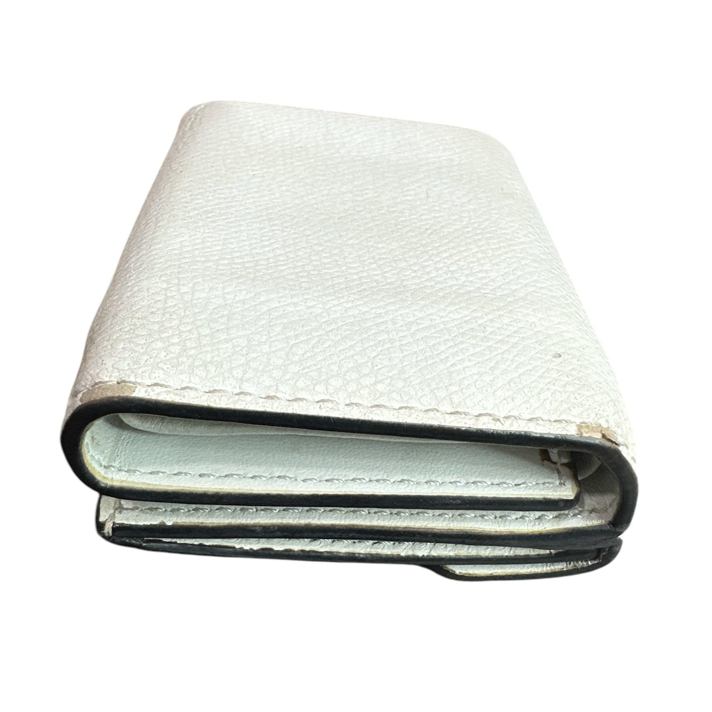 Fendi Vitello Liberty F zucca Compact Trifold Wallet - Clairely Amazing