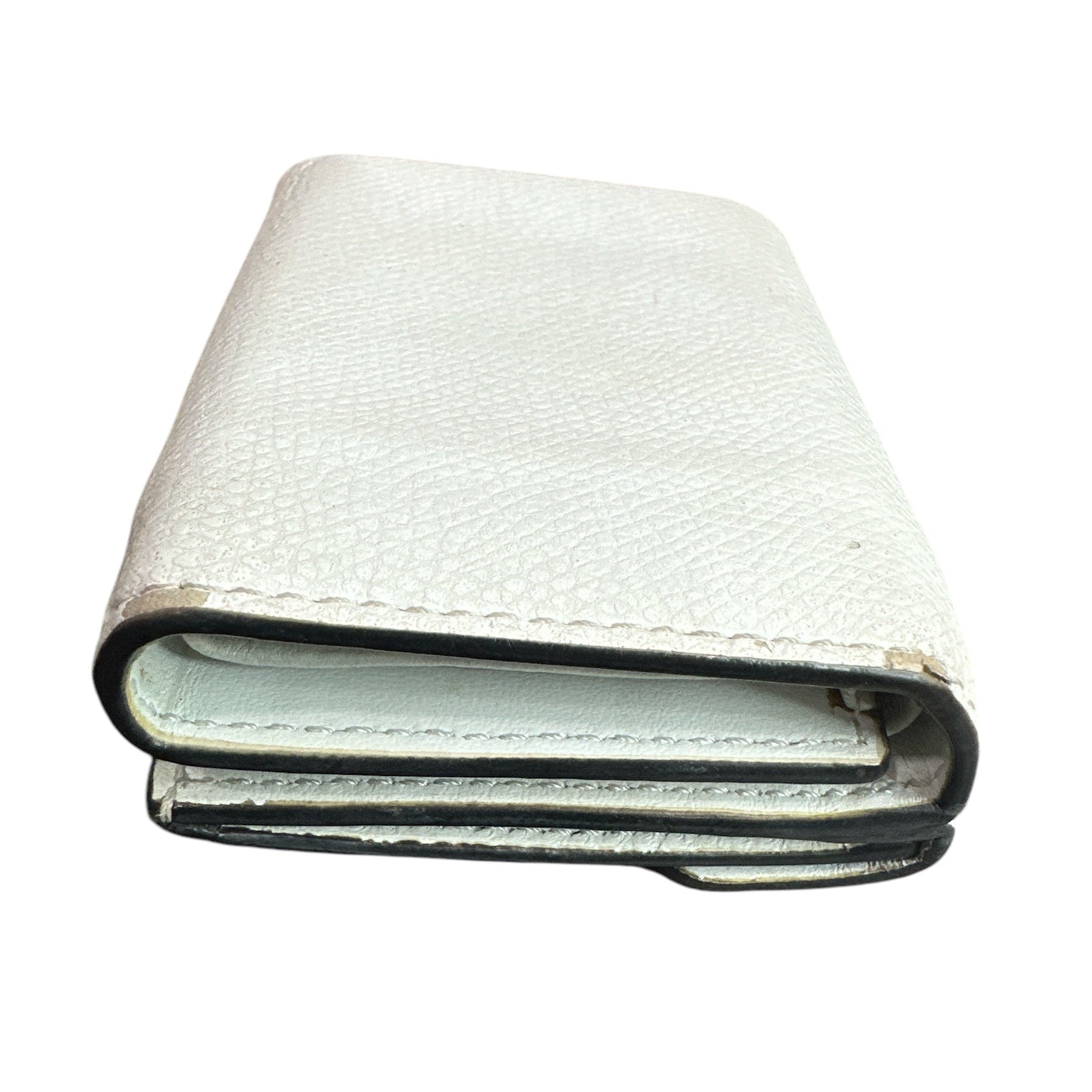 Fendi Vitello Liberty F zucca Compact Trifold Wallet - Clairely Amazing