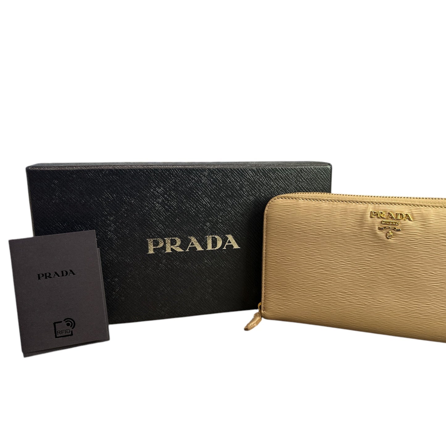 Prada Saffiano Leather long zippy wallet - Clairely Amazing