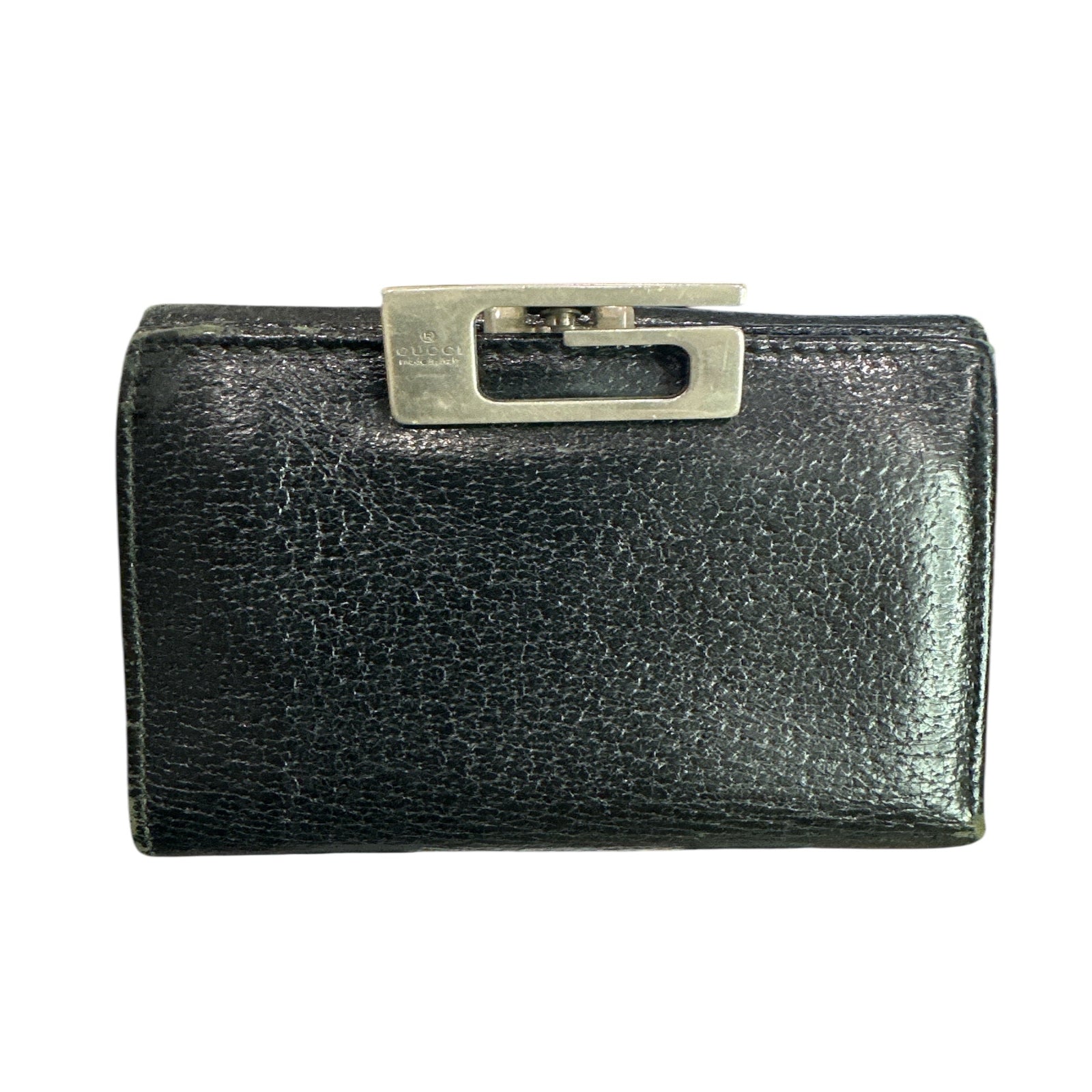 GUCCI G Clip Leather Bi-fold Wallet for Men - Clairely Amazing