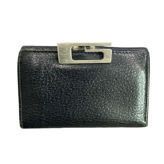 GUCCI G Clip Leather Bi-fold Wallet for Men - Clairely Amazing