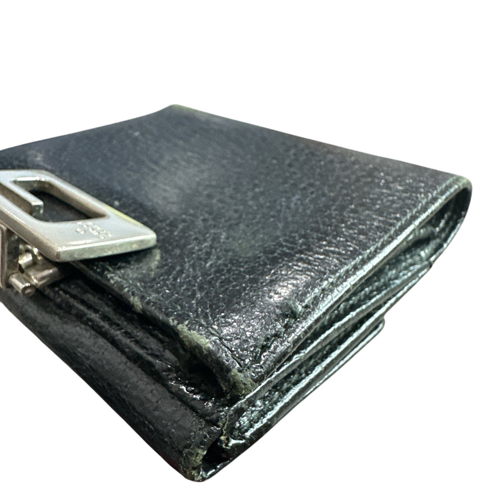 GUCCI G Clip Leather Bi-fold Wallet for Men - Clairely Amazing