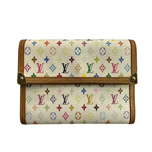Louis Vuitton white Murakami Monogram Long Wallet - Clairely Amazing