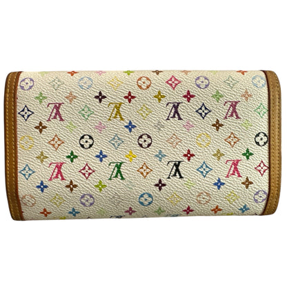 Louis Vuitton white Murakami Monogram Long Wallet - Clairely Amazing