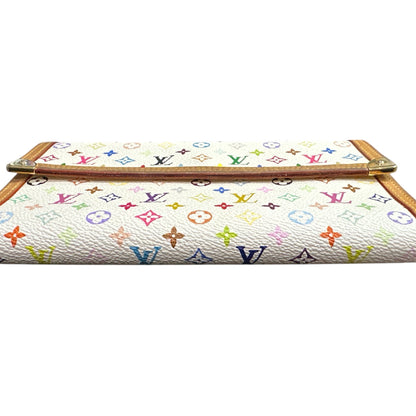 Louis Vuitton white Murakami Monogram Long Wallet - Clairely Amazing