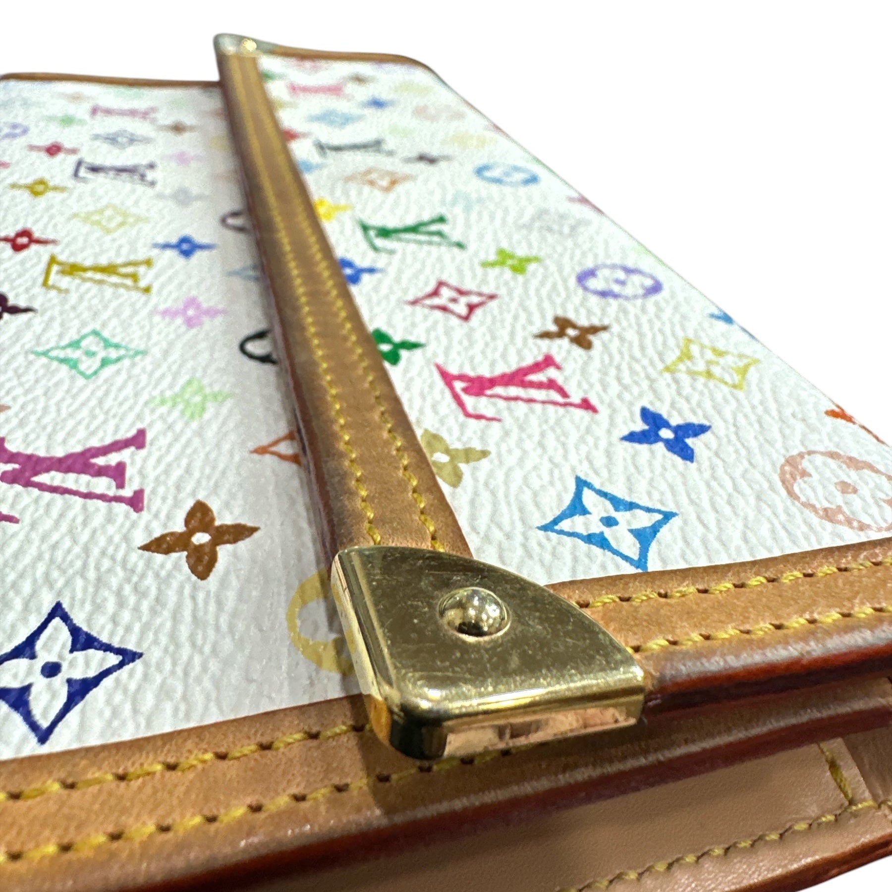 Louis Vuitton white Murakami Monogram Long Wallet - Clairely Amazing