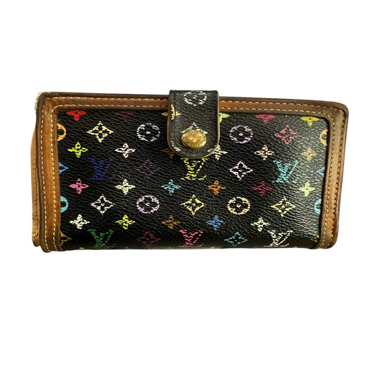 Louis Vuitton Black Murakami Monogram Porte-Monnaie Wallet - Clairely Amazing