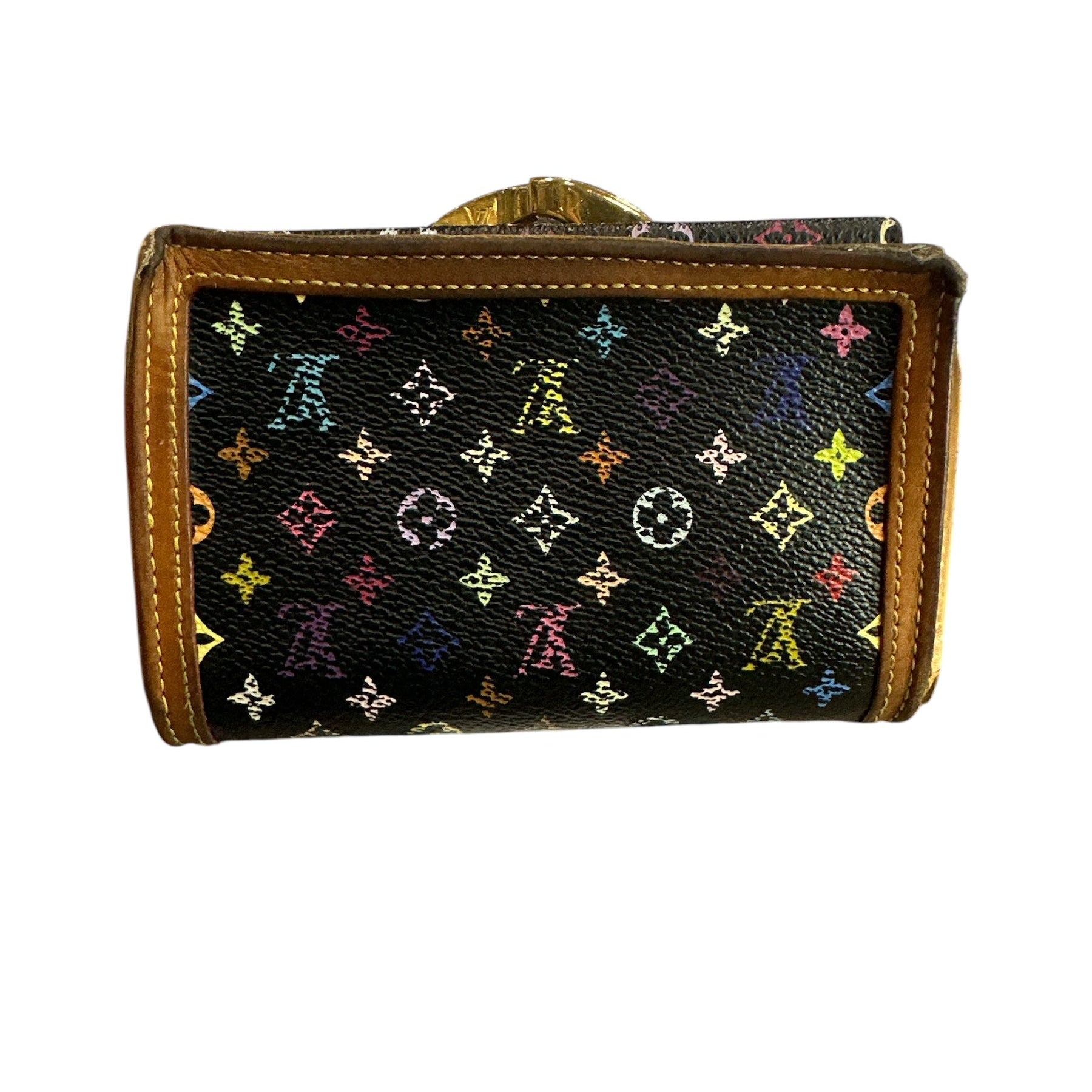 Louis Vuitton Black Murakami Monogram Porte-Monnaie Wallet - Clairely Amazing