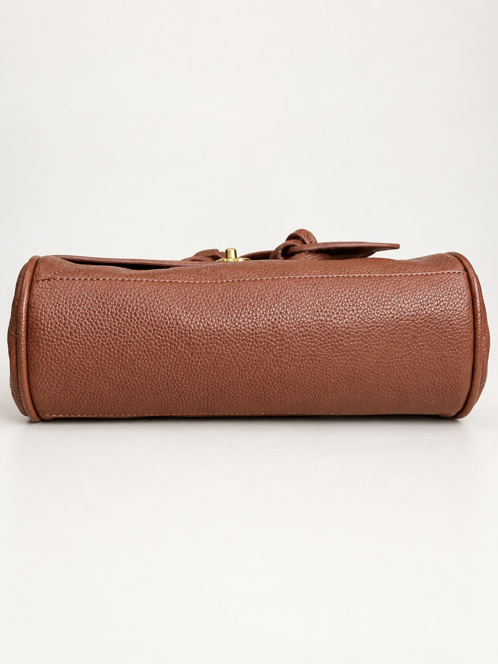 👑Brown Quilted East-West Fashion Handbag with Top Handles