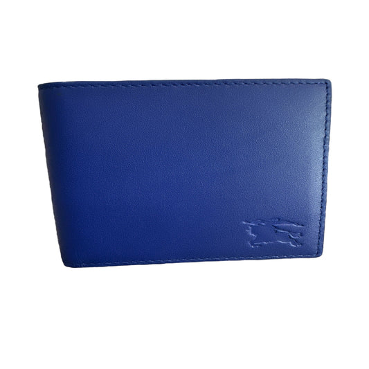 Burberry Equestrian bifold blue wallet - Clairely Amazing