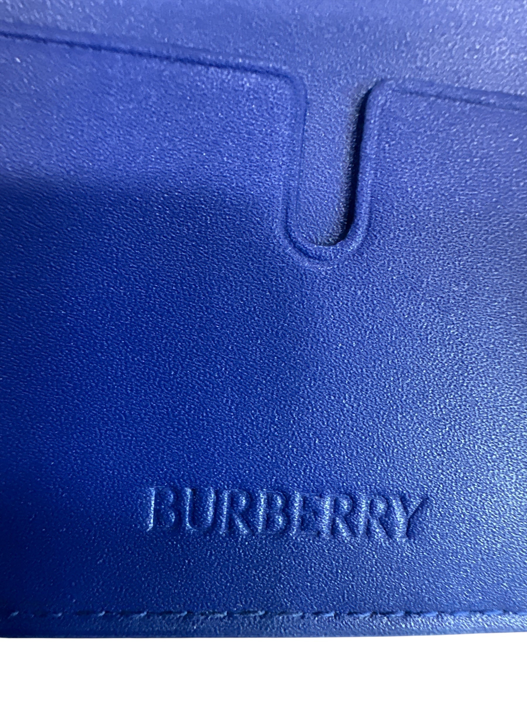 Burberry Equestrian bifold blue wallet - Clairely Amazing
