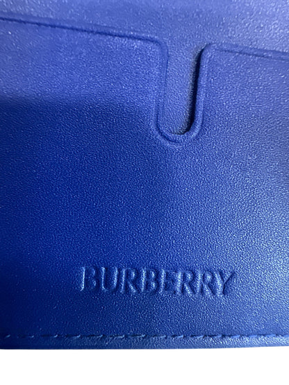 Burberry Equestrian bifold blue wallet - Clairely Amazing