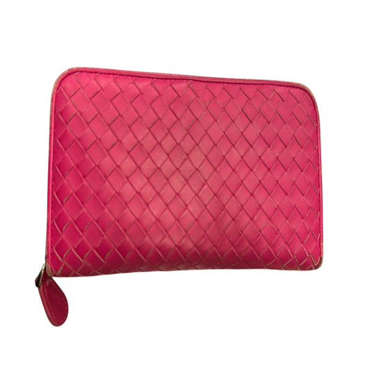 Bottega Veneta Pink Zippy Wallet - Clairely Amazing
