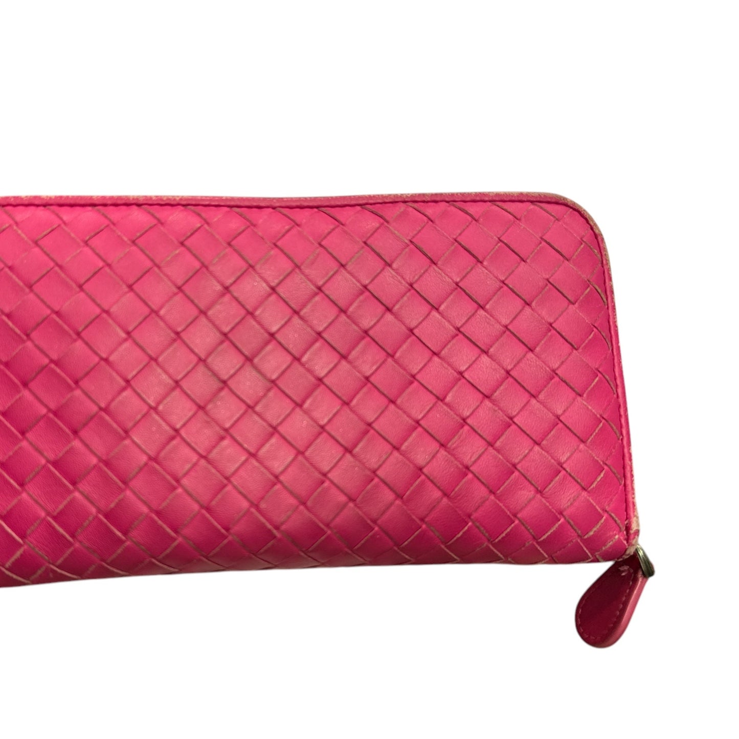 Bottega Veneta Pink Zippy Wallet - Clairely Amazing