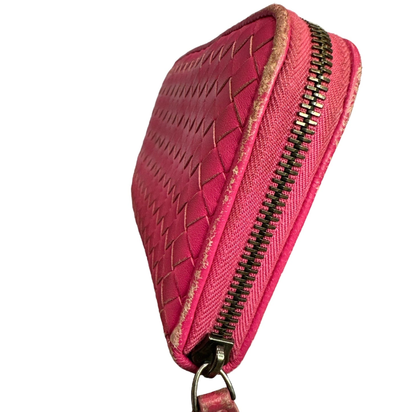 Bottega Veneta Pink Zippy Wallet - Clairely Amazing