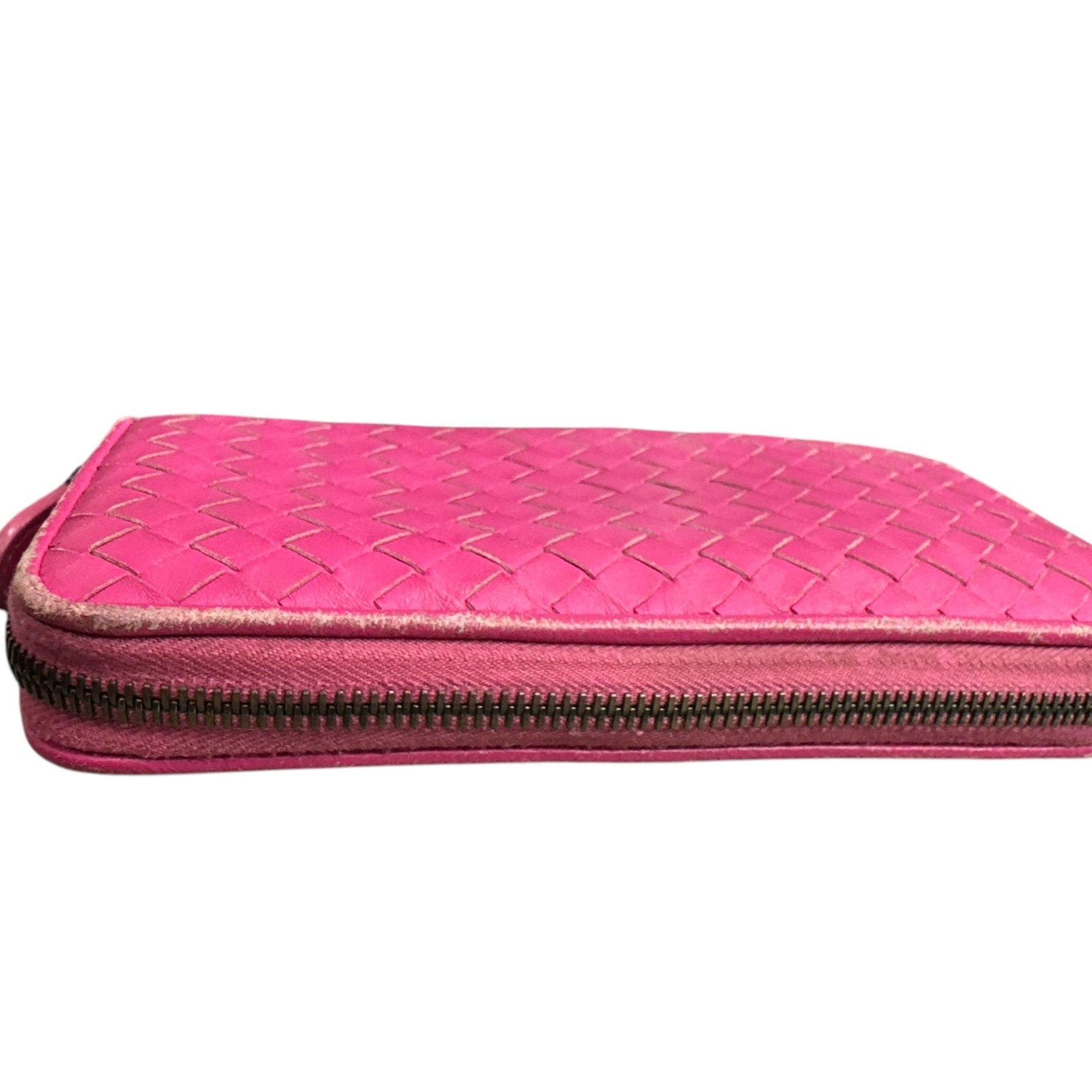 Bottega Veneta Pink Zippy Wallet - Clairely Amazing