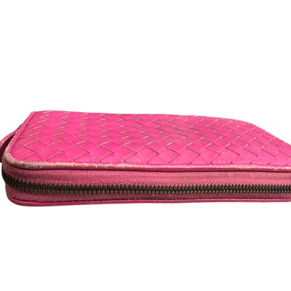 Bottega Veneta Pink Zippy Wallet - Clairely Amazing