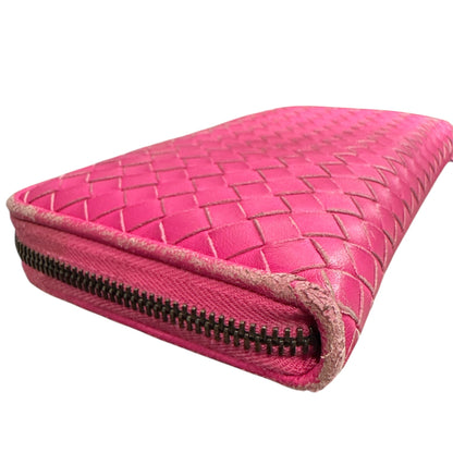 Bottega Veneta Pink Zippy Wallet - Clairely Amazing