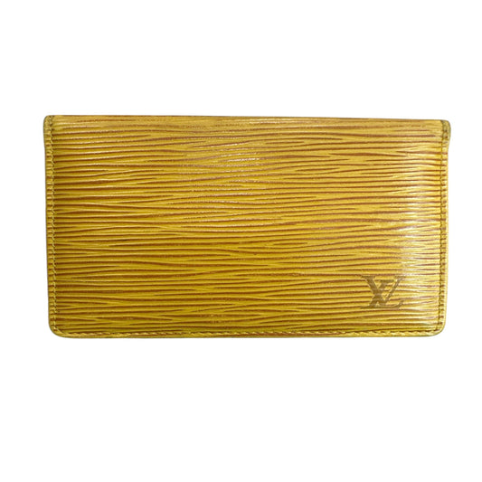 Louis Vuitton Yellow Epi bifold card case - Clairely Amazing
