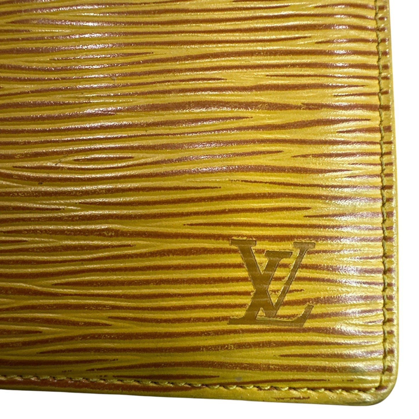 Louis Vuitton Yellow Epi bifold card case - Clairely Amazing
