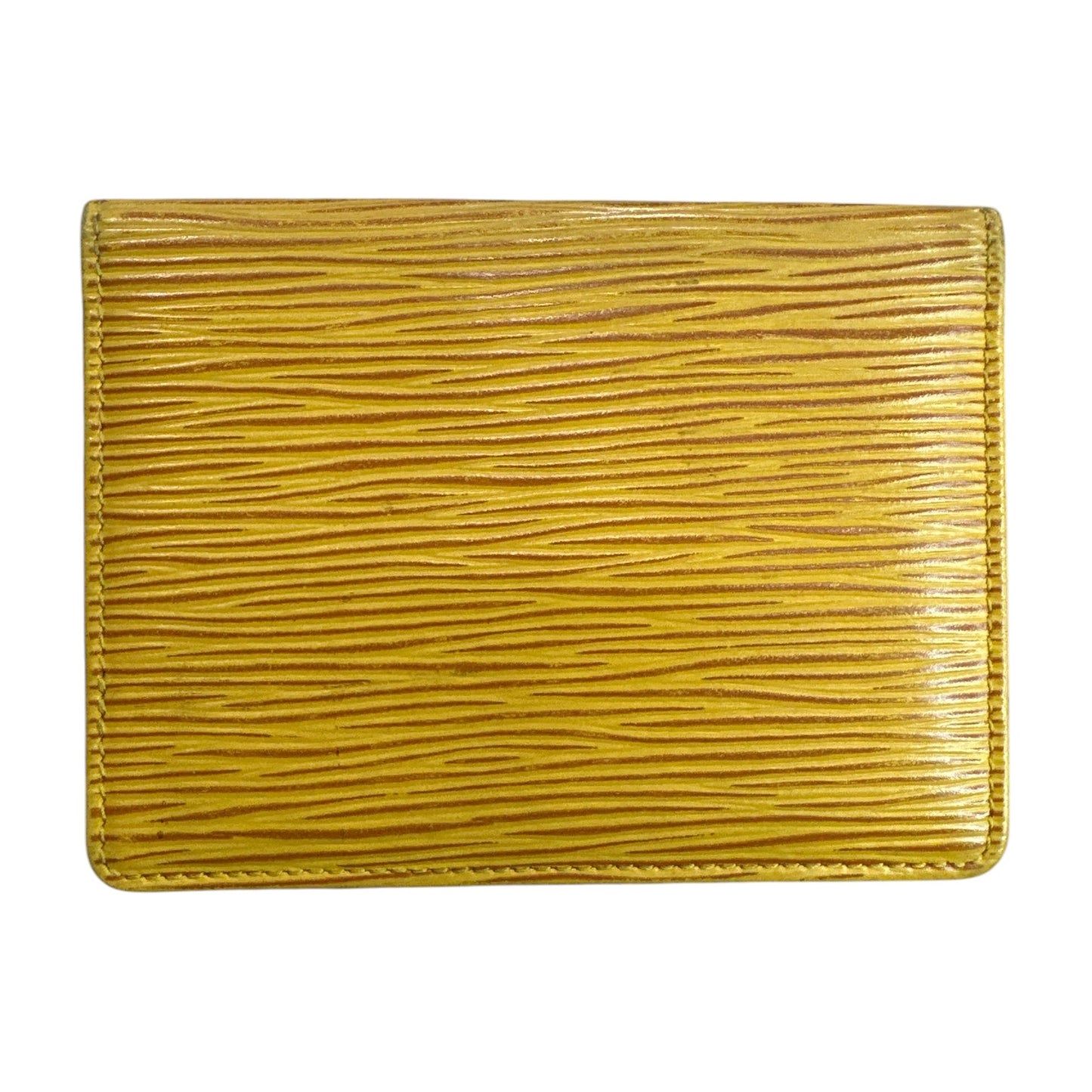 Louis Vuitton Yellow Epi bifold card case - Clairely Amazing