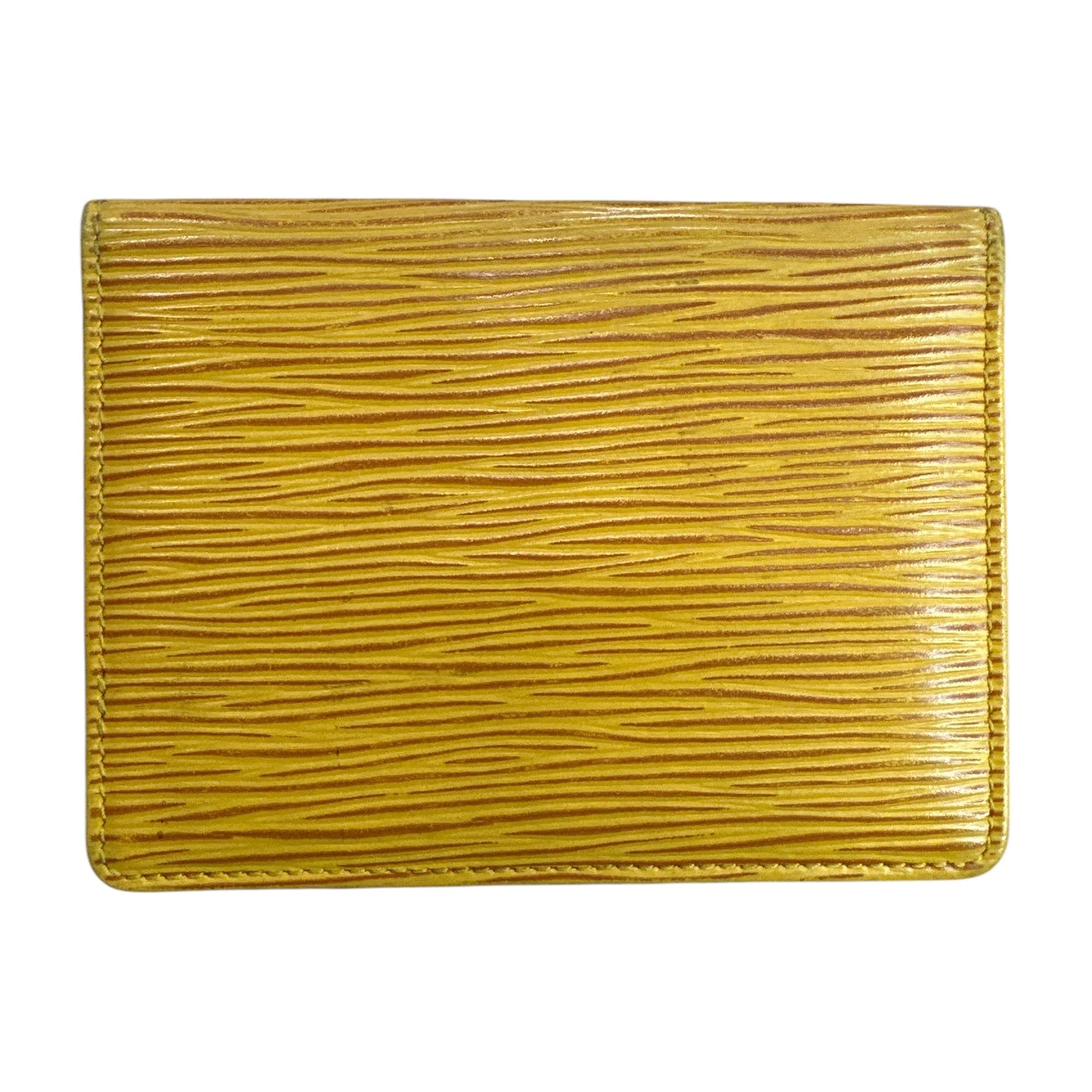 Louis Vuitton Yellow Epi bifold card case - Clairely Amazing