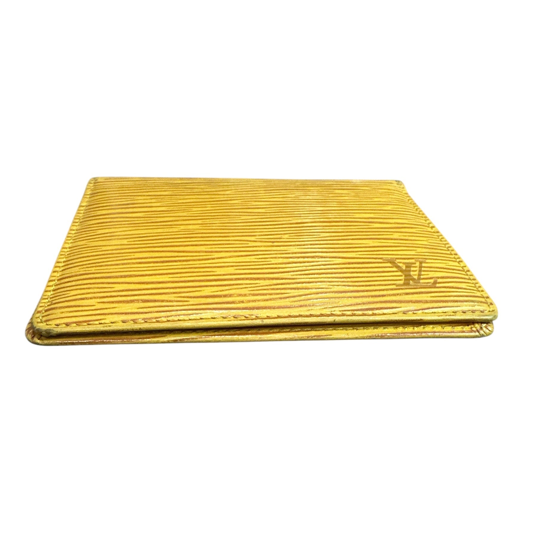 Louis Vuitton Yellow Epi bifold card case - Clairely Amazing