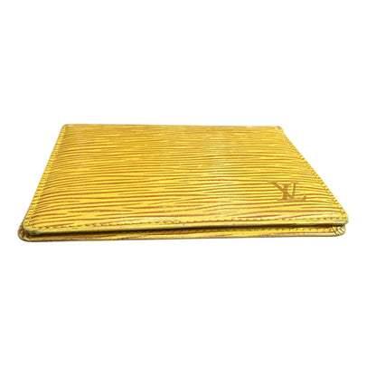 Louis Vuitton Yellow Epi bifold card case - Clairely Amazing