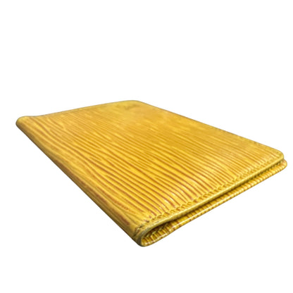 Louis Vuitton Yellow Epi bifold card case - Clairely Amazing