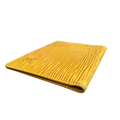 Louis Vuitton Yellow Epi bifold card case - Clairely Amazing