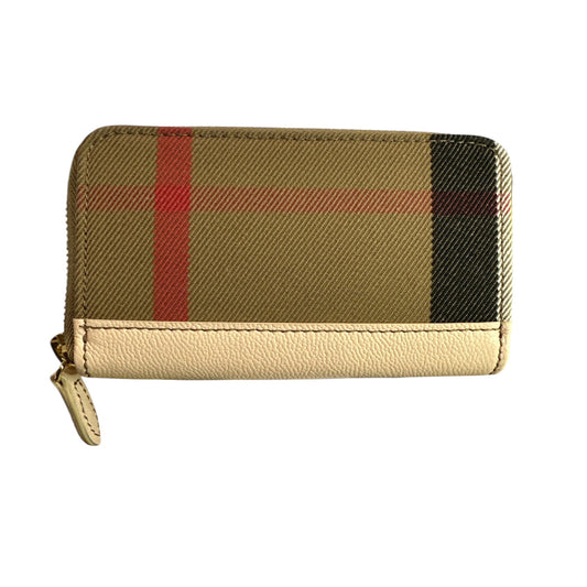 Burberry Pale Cameo Zip around compact Wallet - Clairely Amazing